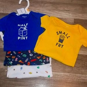 CARTER'S 4 PIECE ONSIES